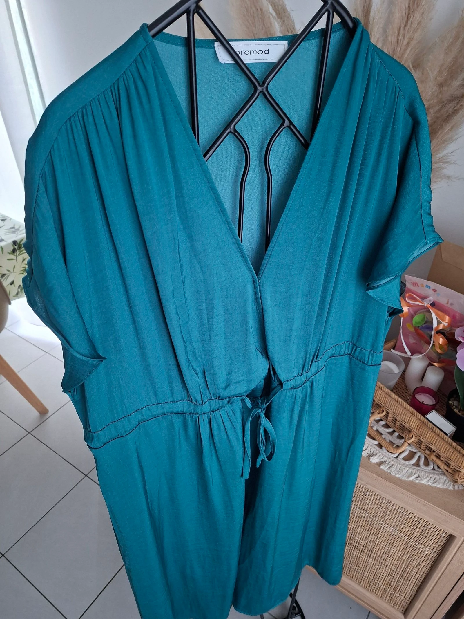 Vestido longo de cetim Promod tamanho 38 – photo 2